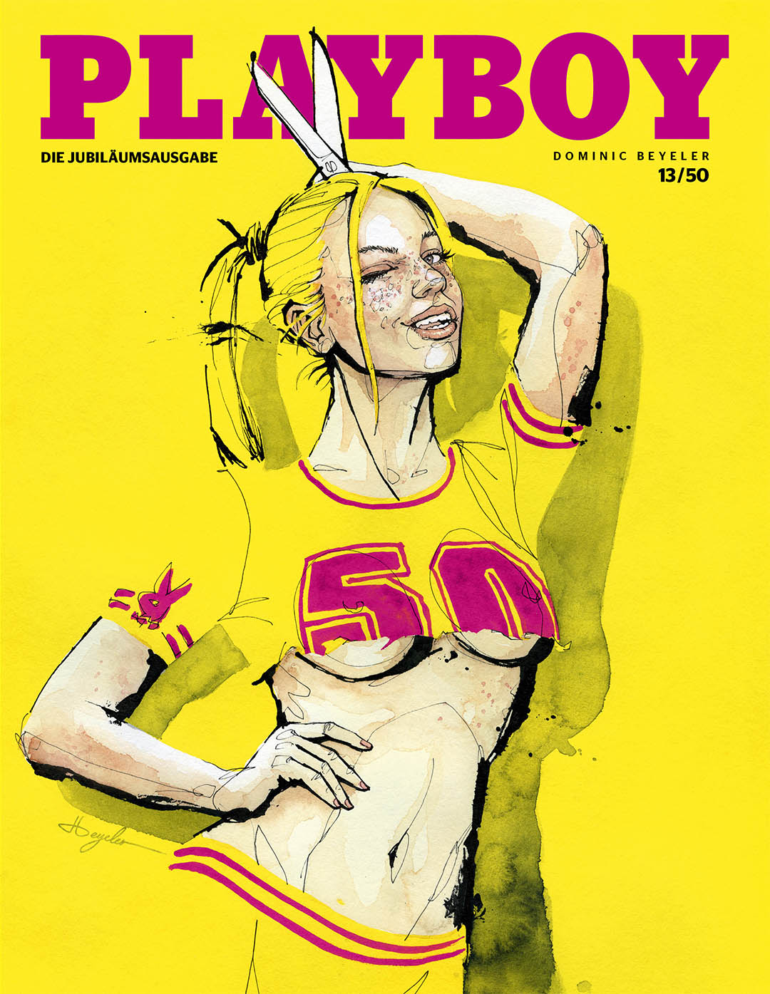 50 Jahre. 50 Cover. Das Titelbild gestaltet von Dominic Beyeler