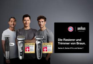Braun Rasierer als offizieller Sponsor vom FCB