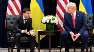 Der ukrainische Präsident Wolodymyr Selenskyj und Ex-US-Präsident Donald Trump
