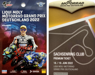 Mitmachen und 1x2 VIP-Tickets und 5x2 Tickets für die MotoGP am Sachsenring gewinnen.