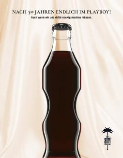 Wie man eine Afri-Cola-Flasche sinnlich und dem Anlass angemessen inszeniert, zeigt der Beitrag der Hamburger Werbeagentur Juk von Zitzewitz