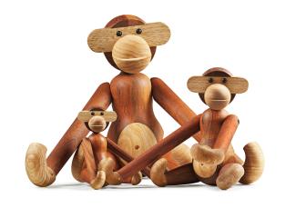 Affen-Figuren aus Holz von Kay Bojesen