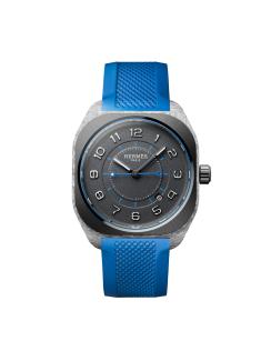 Uhren-Trend im Sommer 2023: Die „H08“ von Hermès in den Farben Blau, Gelb, Orange und Grün