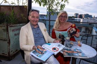Gäste des „Editor's Talk“ von Playboy und Sports Illustrated in Frankfurt