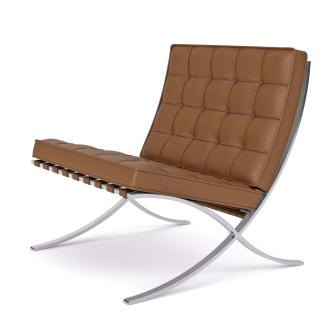 „Barcelona-Sessel“ von Mies van der Rohe, ca. 7500 Euro