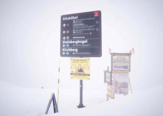 Testfahrt unter erschwerten Bedingungen in Kitzbühel