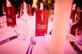 Tischdeko beim „Playmate des Jahres“-Award 2024 im Casino Baden-Baden